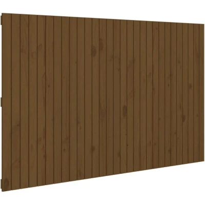 Image of vidaXL Wall Headboard Honey Brown 185x3x110 cm Solid Wood Pine