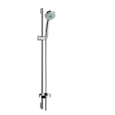 Image of hansgrohe Croma 100 shower set Multi with rail 90 cm and soap dish