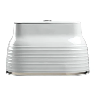 Image of Daewoo Sienna Collection Bread Bin, Large Capacity Food Storage Container With Removable Lid, Grey