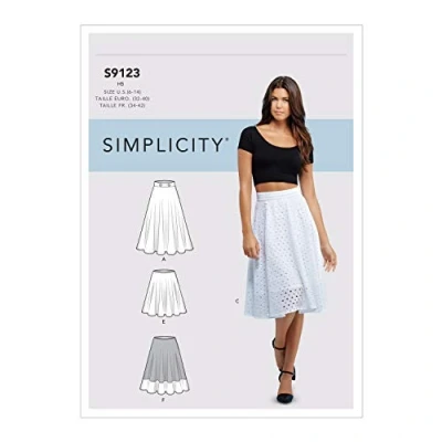 Image of SIMPLICITY Sewing Pattern S9123 Misses&#039; Skirts, Various, R5 (14 16 18 20 22)