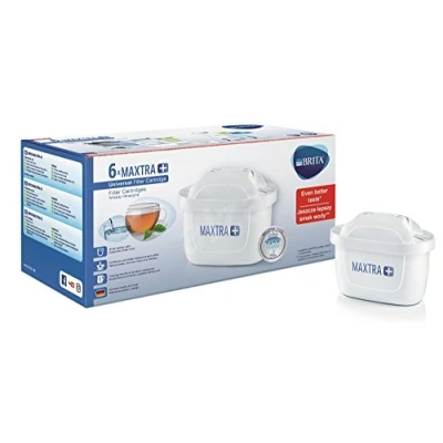 Image of Brita MAXTRA+PACK6 Pitcher and 6 Water Filters, Copper, White
