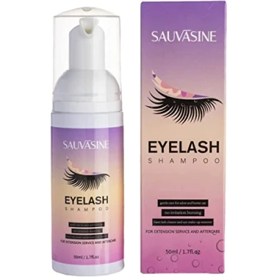Image of 50ML Eyelash Extension Foaming Shampoo Lash Foam Mascara Cleanser + 2 Brushes