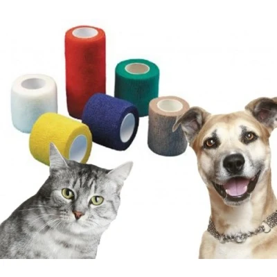 Image of Cohesive Bandage, Blue 7.5cm x 4.5m Pack of 6
