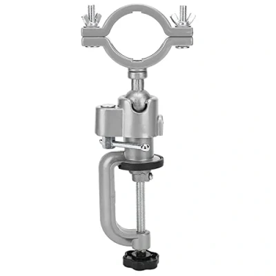 Image of Vertical Electric Drill Stand, Universal Aluminum Alloy Bench Clamp Bracket Base Framepower Tool Accessories Clamps, for Assisting Drilling in Home or Store