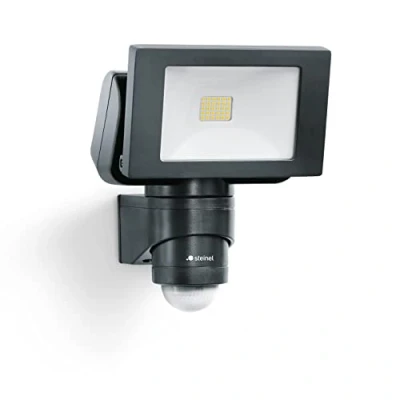 Image of Steinel LED Outdoor Spotlight LS 150 S Black, 240 Motion Sensor Light, max. 12 m Range, 14.7 W, 4000 K, 1375 Lumen