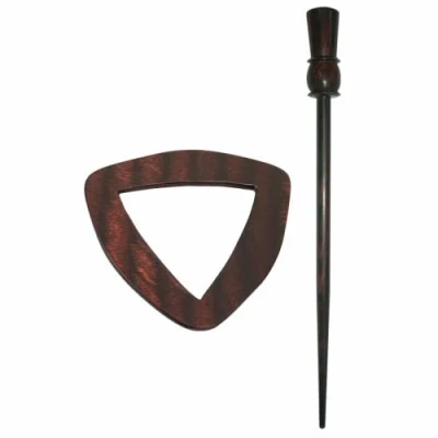 Image of KnitPro KP20830 Symfonie Wood Electra Shawl Pin/ Stick, Rose