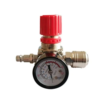 Image of Air Compressor Pressure Regulator Pneumatic 1/4 &quot;, Control Valve with 180psi 12bar Connection (Three Way Valve)