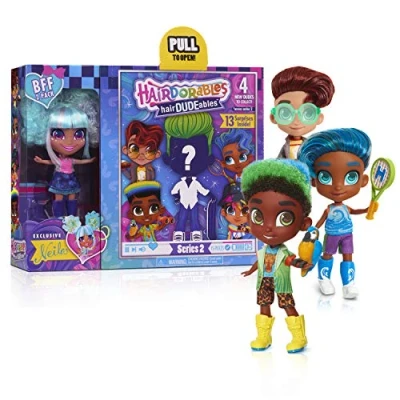 Image of JP Hairdorables JPL23775 Flair HairDudeAbles BFF Pack Assortment Series 2, Multicolour