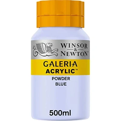 Image of Winsor &amp; Newton Series 1 500ml Bottle Galeria Acrylic Colour with Nozzle Cap Powder Blue,WN2150446