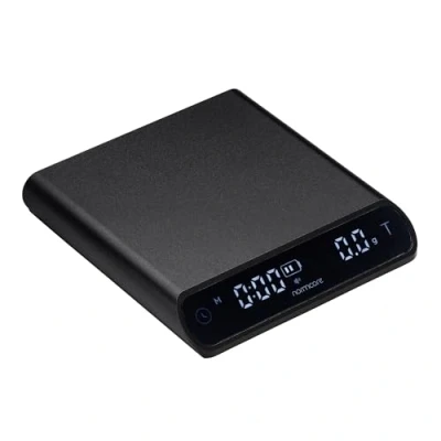 Image of Normcore Pocket Coffee Scale V3, Pour Over Drip Espresso Scale, Barista with Timer, Anodized Aluminum Body Back Lit LCD Display, Black