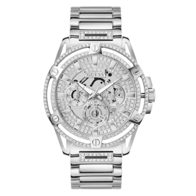 Image of GUESS Men Analog Digital Quartz Watch with Stainless Steel Strap GW0497G1