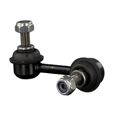 Image of 52320S5TJ01 Anti roll bar link FEBI BILSTEIN 42081 Rear Axle Right 74mm M10 x 1,25 with nuts nut Steel HONDA: CIVIC 7 Hatchback