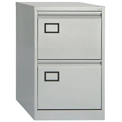 Image of Office Hippo Bisley 2 Drawer Filing Cabinet Goose Grey
