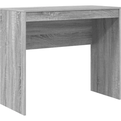 Image of vidaXL Writing Desk Grey Sonoma Engineered wood 90 x 40 76 cm