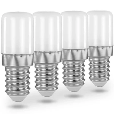 Image of Poppstar 4X LED Refrigerator Bulb E14, 1.6W, Cool White, 150 lm (16W), Light for Fridge, Freezer