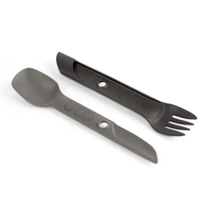 Image of UCO Recycled ECO 2 Piece Switch Spork Camping Spoon Fork Knife Utensil