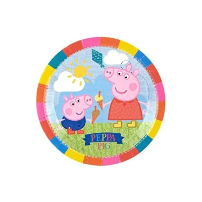 Image of Comogiochi 23 cm Peppa Pig Plate, Multicoloured, 5CG236088
