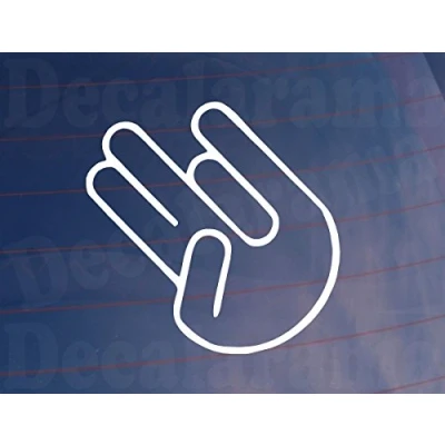 Image of Car Sticker SHOCKER Funny Novelty Rude Van Window Bumper Boot Door Decal