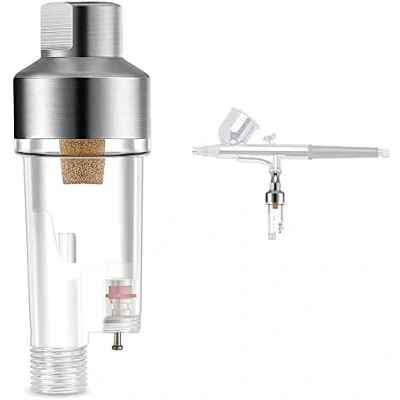 Image of ROSEMARY 1/8&quot; Mini airbrush Air Filter Moisture Water Trap In line Spray