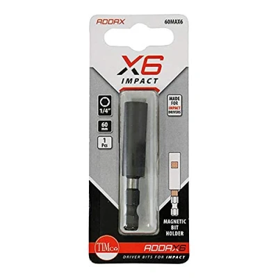 Image of TIMCO X6 Impact Mag Bit Holder 1/4 x 60