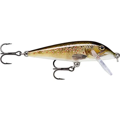 Image of Rapala CountDown Lure with Two No. 7 Hooks, 1.5 2.4 m Swimming Depth, cm Size, Live Brown Trout