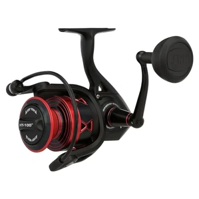 Image of PENN Fierce IV Spinning, Fishing Reel, Spinning Reels, Sea Inshore Fishing, Versatile For Boat, Kayak, Shore, Jigging, Surf, and All Round Use, Unisex, Black/Red, 5000
