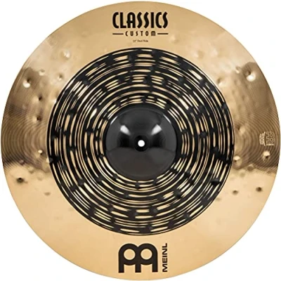 Image of Meinl Cymbals Classics Custom Dual Ride Cymbal 22 inch (Video) for Drumkit (55,88cm) B12 Bronze, Dark Finish and Brilliant Made in Germany (CC22DUR)