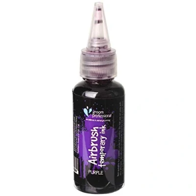 Image of Groom Professional Creative Airbrush Temporary Ink, 30 ml, Purple