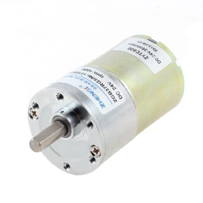 Image of sourcingmap DC 24V 1000 RPM Metal Permanent Speed Reducing Geared Box Motor