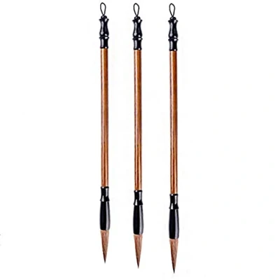 Image of ANCLLO 3Pcs Different Chinese Calligraphy Brush Writing japanese Sumi e Drawing Painting