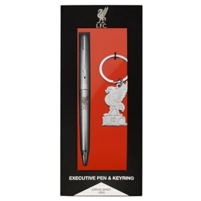 Image of Liverpool FC Pen &amp; Keyring Official Football Executive Gift Boxed