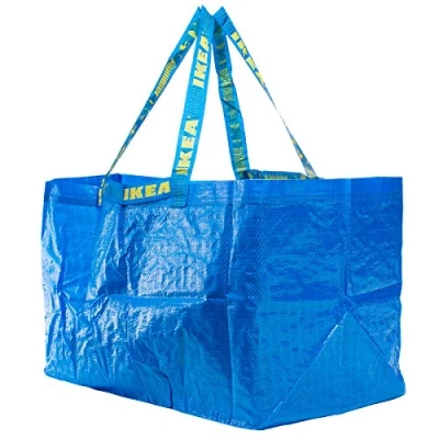 Image of Ikea FRAKTA Carrier Bags, Blue, Large, 71 Litres Set of 10