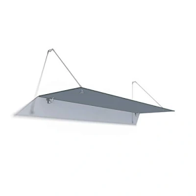 Image of Durovin Bathrooms Front Door Glass Canopy 2000 x 900mm Over Shelter 13mm Grey Safety