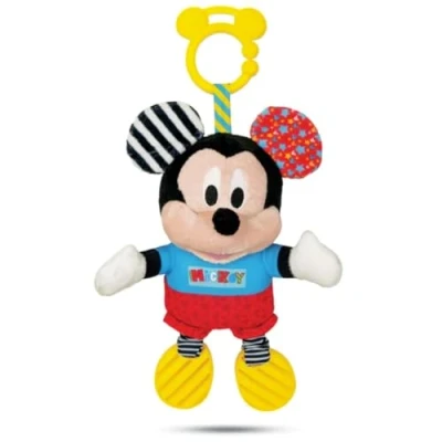 Image of Clementoni Disney Baby Mickey Plush Toy: Soft Doll with Sounds &amp; Textures (6+ Months)