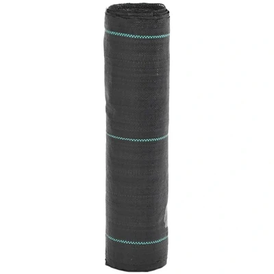 Image of vidaXL Weed Membrane Black 0.5x10 m PP