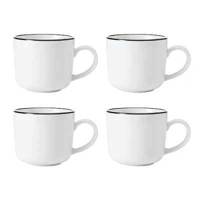 Image of Mikasa Limestone Set of 4 360ml Mugs