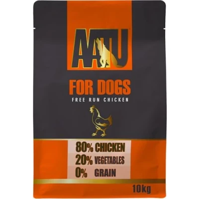 Image of AATU 80/20 Complete Dry Dog Food, Chicken 10kg Food Alternative to Raw Feeding, High Protein. No Nasties, Fillers.