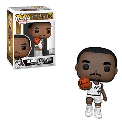 Image of Funko POP! NBA: Legends George Gervin (Spurs Home) Vinyl Collectable Figure Gift Idea Official Merchandise Toys for Kids &amp; Adults Sports Fans Model Collectors