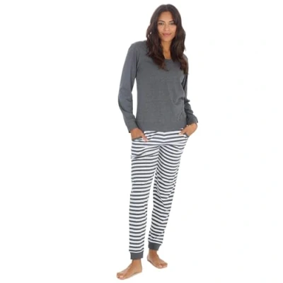 Image of INSIGNIA Ladies Pyjamas Set Jogging Style Lounge wear (UK, Alpha, L, Regular, Charcoal)