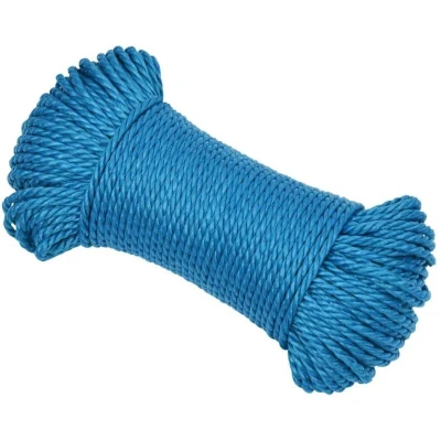 Image of vidaXL Work Rope Blue 6 mm 100 m Polypropylene