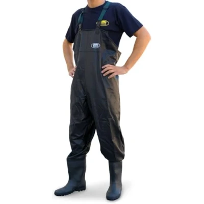 Image of Lineaeffe Fishing Waders Scafandro Pvc Chest Black Taglia 40 Waterproof