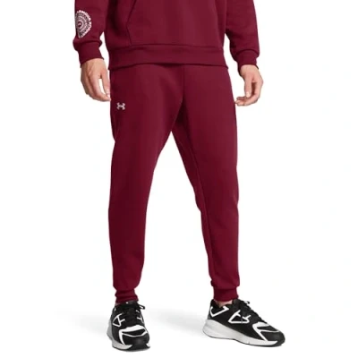 Image of Under Armour Mens Rival Fleece Joggers Pants, Color Cardinal (625), Size: Medium
