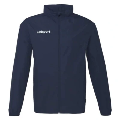 Image of uhlsport Football Essential All Weather Jacket, Rain Outdoor Jacket with Hood for Players and Coaches, navy, M