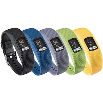 Image of Tyogeephy Band for Garmin Vivofit 4, Soft Silicone Replacement Watch Strap 4 Activity Tracker, Small, Large