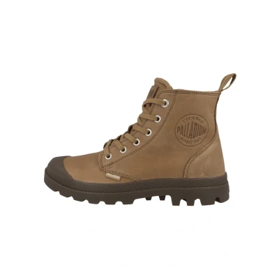 Image of Palladium Pampa Laceup ankle boots Dear brown, Size: 9.5, brown Leather