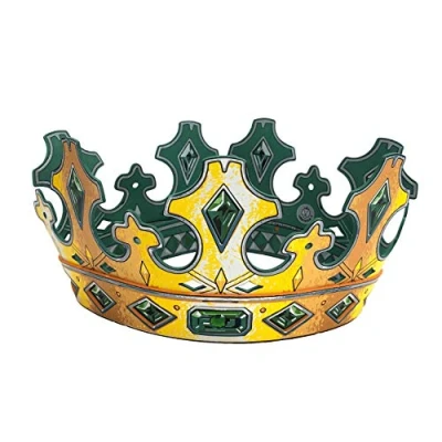Image of Liontouch Kingmaker Crown Medieval Pretend Play Foam Toy For Children Ready Adventures in the Kingdom Roleplay, Dress Up, Fancy Dresses &amp; Royal Costumes Kids Size Adjustable