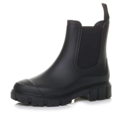 Image of AJVANI Womens ladies wellingtons wellies waterproof chelsea ankle boots size 8 41