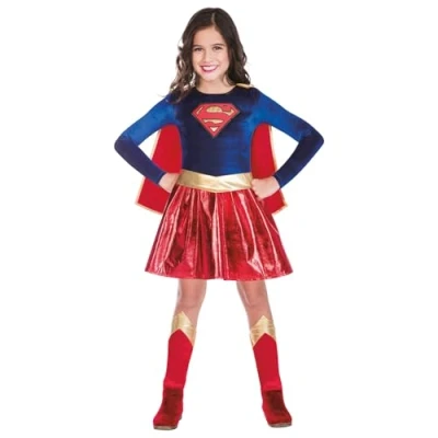 Image of amscan (PKT) (9908391) Child Girls Super Girl Costume (4 6 years)