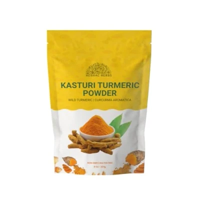 Image of Kasthuri Manjal powder for skin and Face Care Wild Turmeric Curcuma Aromatica Helps in Glowing Acne Radiant (277g)