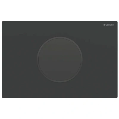 Image of Geberit Sigma10 Automatic/Touchless Dual Flush Plate Battery Operation Matt Black (115.909.16.6)